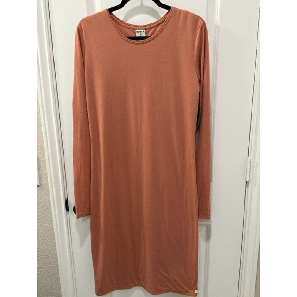 NWT Hurley Dress Nike Dri-Fit Long Sleeve T-Shirt  Womens XL Rust Terracotta